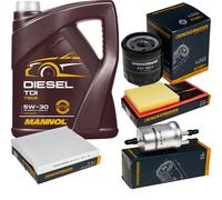 DENCKERMANN Controllo Set MANNOL Diesel TDI 5W-30 5L Per VW Polo 1.4 Seat