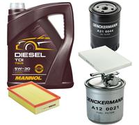 DENCKERMANN Controllo Set MANNOL Diesel TDI 5W-30 5L Per VW Polo Variant 1.9