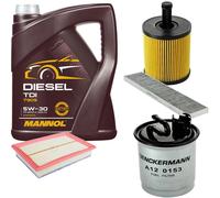 DENCKERMANN Controllo Set MANNOL Diesel TDI 5W-30 5L Per VW Sharan 1.9