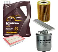 DENCKERMANN Controllo Set MANNOL Diesel TDI 5W-30 5L Per VW Sharan 1.9