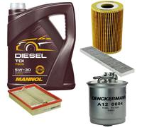 DENCKERMANN Controllo Set MANNOL Diesel TDI 5W-30 5L Per VW Sharan 1.9