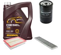 DENCKERMANN Controllo Set MANNOL Diesel TDI 5W-30 5L Per VW Sharan 2.0 1.8 T