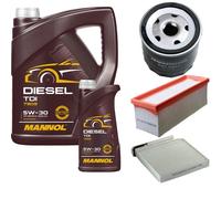 DENCKERMANN Controllo Set MANNOL Diesel TDI 5W-30 6 L per Dacia Duster