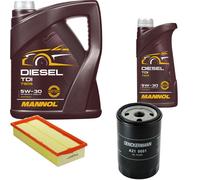 DENCKERMANN Controllo Set MANNOL Diesel TDI 5W-30 6L Per Audi 80 1.8 S 2.0 E