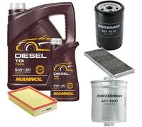 DENCKERMANN Controllo Set MANNOL Diesel TDI 5W-30 6L Per Audi 80 Avant 2.6