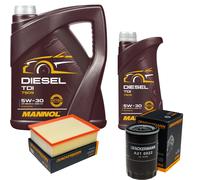 DENCKERMANN Controllo Set MANNOL Diesel TDI 5W-30 6L Per Audi A4 2.0 1.6 1.8