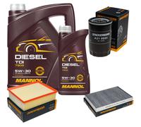 DENCKERMANN Controllo Set MANNOL Diesel TDI 5W-30 6L Per Audi A4 2.0 1.6 1.8