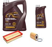 DENCKERMANN Controllo Set MANNOL Diesel TDI 5W-30 6L Per Audi A4 Avant 1.8
