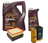 DENCKERMANN Controllo Set MANNOL Diesel TDI 5W-30 6L Per Audi A4 Avant 1.9