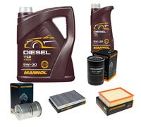 DENCKERMANN Controllo Set MANNOL Diesel TDI 5W-30 6L Per Audi A6 1.8 T 2.0