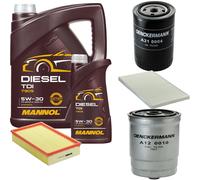 DENCKERMANN Controllo Set MANNOL Diesel TDI 5W-30 6L Per Audi A6 1.9