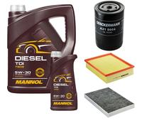 DENCKERMANN Controllo Set MANNOL Diesel TDI 5W-30 6L Per Audi A6 1.9