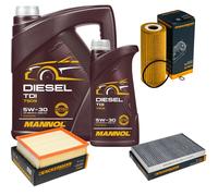 DENCKERMANN Controllo Set MANNOL Diesel TDI 5W-30 6L Per Audi A6 Avant 1.9