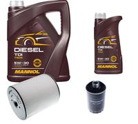 DENCKERMANN Controllo Set MANNOL Diesel TDI 5W-30 6L Per Audi A8 2.0 TFSI