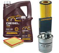 DENCKERMANN Controllo Set MANNOL Diesel TDI 5W-30 6L Per Audi A8 2.5