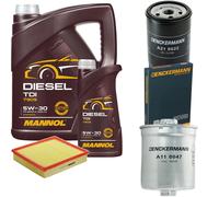 DENCKERMANN Controllo Set MANNOL Diesel TDI 5W-30 6L Per Audi A8 2.8