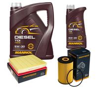 DENCKERMANN Controllo Set MANNOL Diesel TDI 5W-30 6L Per Audi A8 3.3