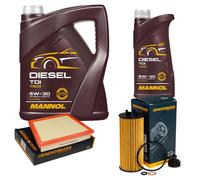 DENCKERMANN Controllo Set MANNOL Diesel TDI 5W-30 6L Per BMW 2 Active Tourer