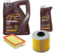 DENCKERMANN Controllo Set MANNOL Diesel TDI 5W-30 6L Per BMW 3er Cabriolet