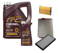 DENCKERMANN Controllo Set MANNOL Diesel TDI 5W-30 6L Per BMW 5 Serie 520d