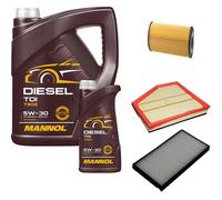 DENCKERMANN Controllo Set MANNOL Diesel TDI 5W-30 6L Per BMW 5 Serie 520d
