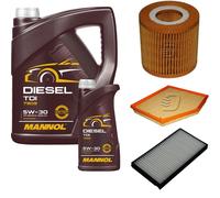 DENCKERMANN Controllo Set MANNOL Diesel TDI 5W-30 6L Per BMW 5 Serie 520i