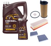 DENCKERMANN Controllo Set MANNOL Diesel TDI 5W-30 6L Per BMW 5er Touring