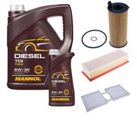 DENCKERMANN Controllo Set MANNOL Diesel TDI 5W-30 6L Per BMW X3 xDrive20d