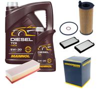 DENCKERMANN Controllo Set MANNOL Diesel TDI 5W-30 6L Per BMW X5 xDrive25d