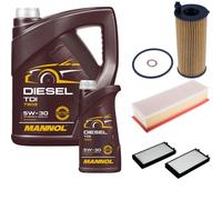 DENCKERMANN Controllo Set MANNOL Diesel TDI 5W-30 6L Per BMW X5 xDrive25d