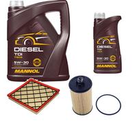 DENCKERMANN Controllo Set MANNOL Diesel TDI 5W-30 6L Per Chevrolet Cruze