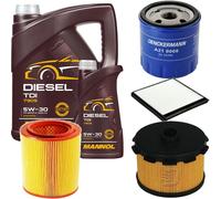 DENCKERMANN Controllo Set MANNOL Diesel TDI 5W-30 6L Per Citroën Berlingo