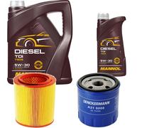 DENCKERMANN Controllo Set MANNOL Diesel TDI 5W-30 6L Per Citroën Berlingo