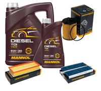 DENCKERMANN Controllo Set MANNOL Diesel TDI 5W-30 6L Per Citroën C4 Picasso