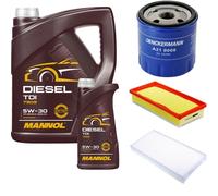 DENCKERMANN Controllo Set MANNOL Diesel TDI 5W-30 6L Per Citroën C5 II Break