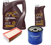 DENCKERMANN Controllo Set MANNOL Diesel TDI 5W-30 6L Per Citroën C5 II Break