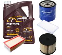 DENCKERMANN Controllo Set MANNOL Diesel TDI 5W-30 6L Per Citroën C5 II Break