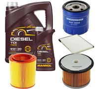 DENCKERMANN Controllo Set MANNOL Diesel TDI 5W-30 6L Per Citroën Xsara 1.9