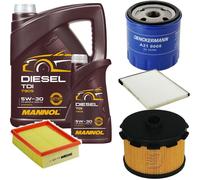 DENCKERMANN Controllo Set MANNOL Diesel TDI 5W-30 6L Per Citroën Xsara 1.9 D