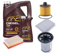 DENCKERMANN Controllo Set MANNOL Diesel TDI 5W-30 6L Per Fiat 500L 1.6 D
