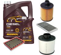 DENCKERMANN Controllo Set MANNOL Diesel TDI 5W-30 6L Per Fiat Croma 1.9 D
