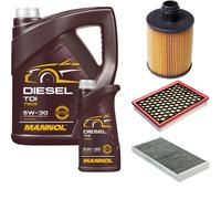 DENCKERMANN Controllo Set MANNOL Diesel TDI 5W-30 6L Per Fiat Croma 1.9 D