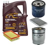 DENCKERMANN Controllo Set MANNOL Diesel TDI 5W-30 6L Per Fiat Marea Weekend