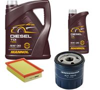 DENCKERMANN Controllo Set MANNOL Diesel TDI 5W-30 6L Per Fiat Marea Weekend