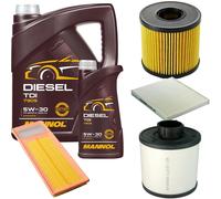 DENCKERMANN Controllo Set MANNOL Diesel TDI 5W-30 6L Per Fiat Panda 1.3 D