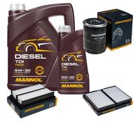 DENCKERMANN Controllo Set MANNOL Diesel TDI 5W-30 6L Per Hyundai H-1 Travel