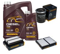 DENCKERMANN Controllo Set MANNOL Diesel TDI 5W-30 6L Per Hyundai H-1 Travel