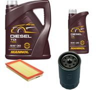 DENCKERMANN Controllo Set MANNOL Diesel TDI 5W-30 6L Per KIA Carens II 2.0