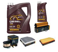 DENCKERMANN Controllo Set MANNOL Diesel TDI 5W-30 6L Per Mercedes-Benz GLC
