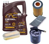 DENCKERMANN Controllo Set MANNOL Diesel TDI 5W-30 6L Per Mercedes-Benz SLK